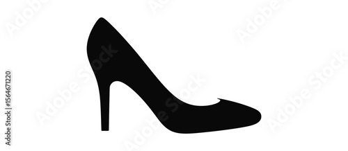 Elegant High Heel Shoe Silhouette