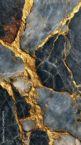Elegant black and gold marble pattern showcasing natural stone beauty in intricate design