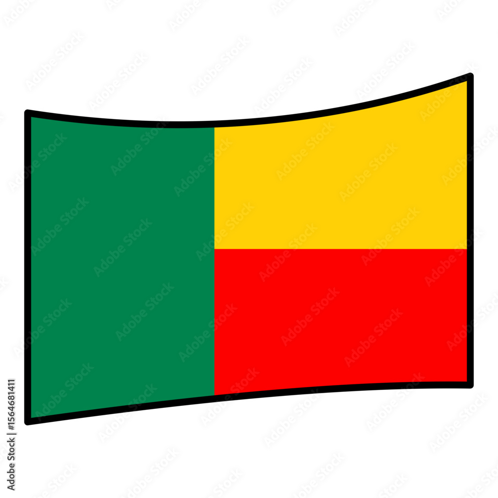 Fototapeta premium benin flag