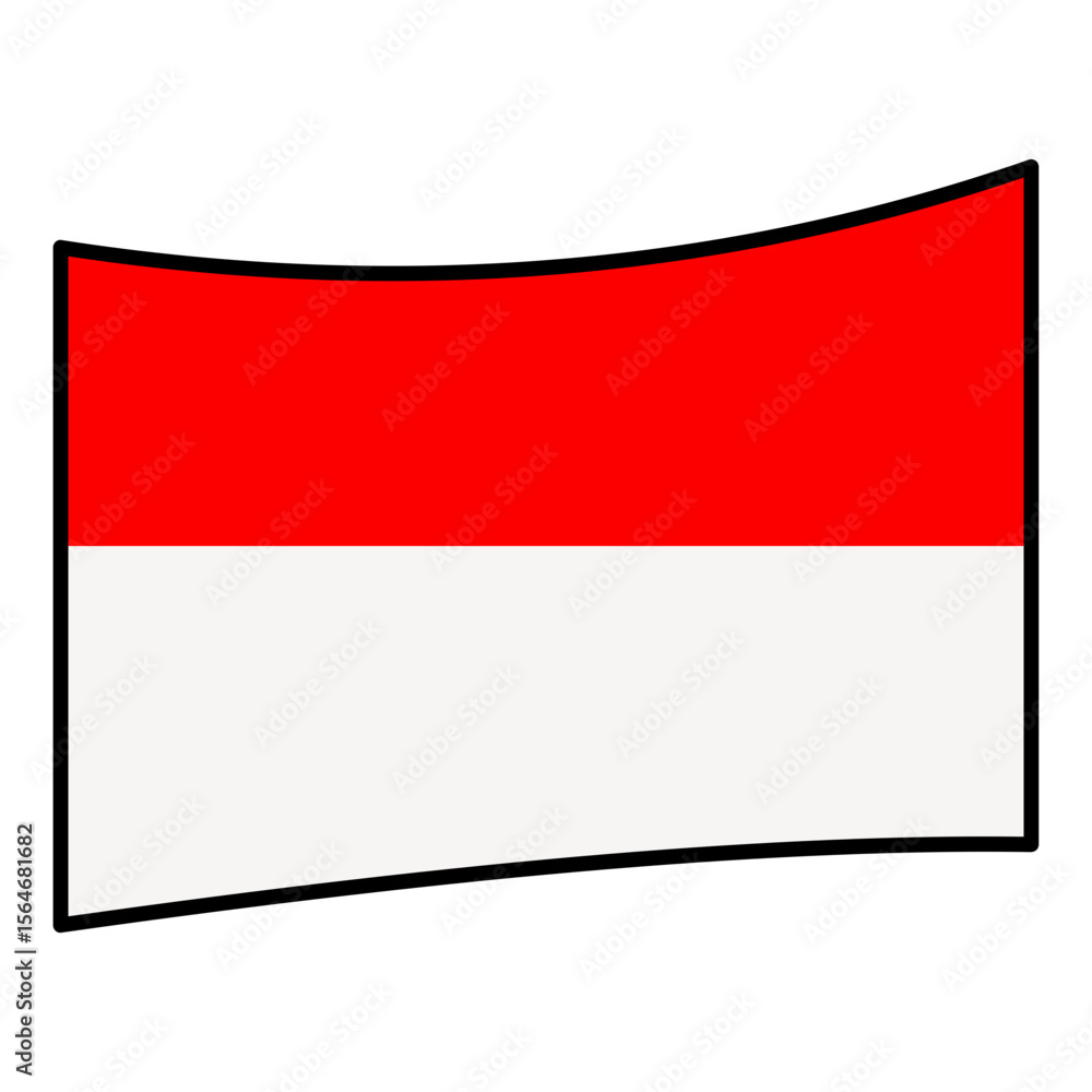 Obraz premium indonesia flag