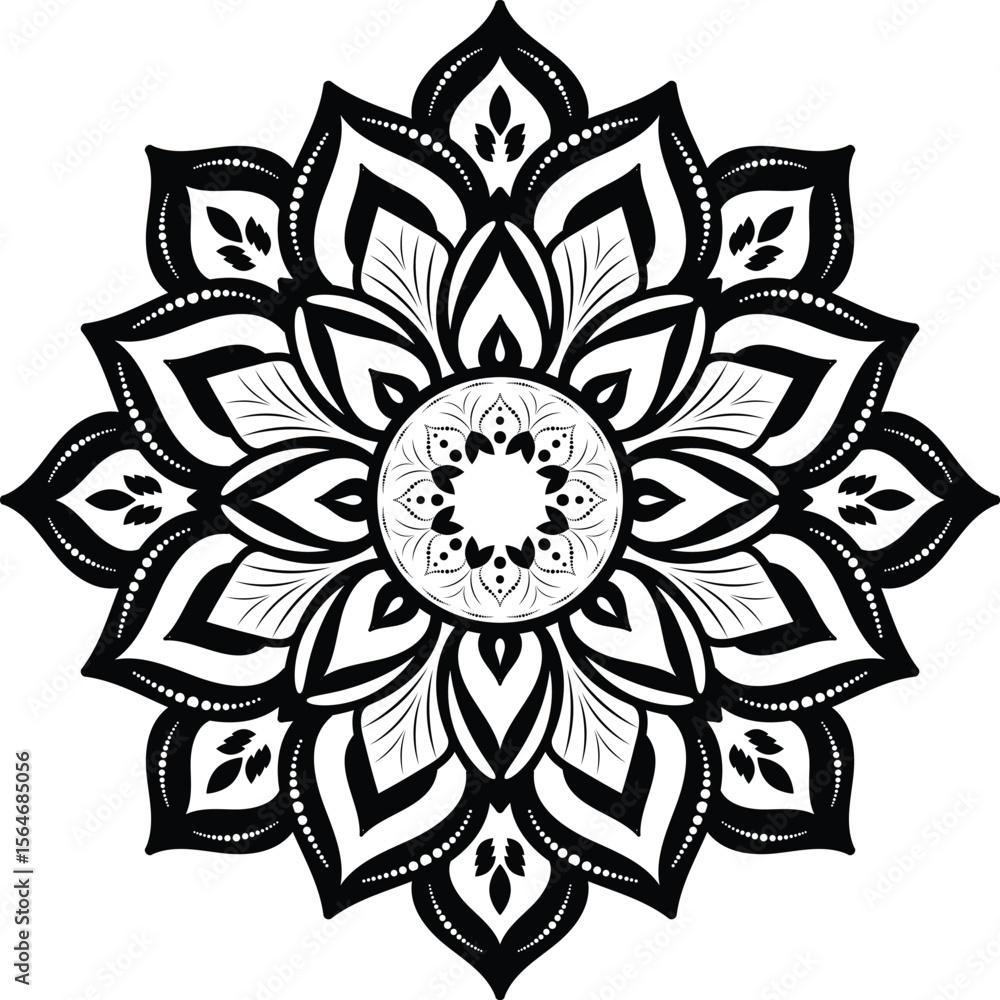 Fototapeta premium Ornamental luxury mandala pattern