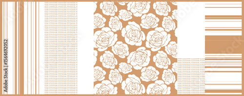 hand drawn patchwork colorful, vibrant, tones, colors, swimwear print fabric pattern prints design trendy fashion vector