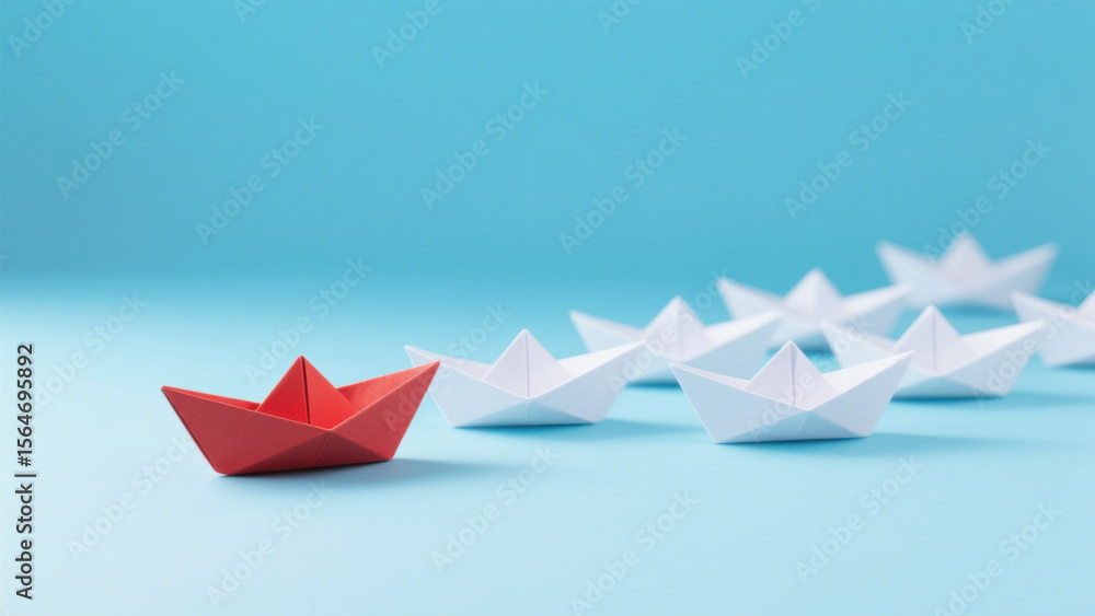 Naklejka premium paper boat