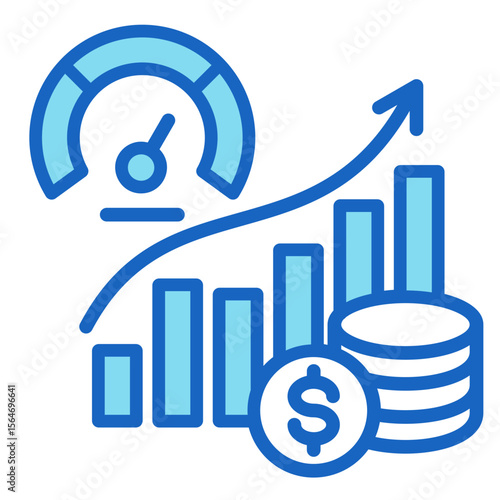 Economic Indicator  Icon Element For Design
