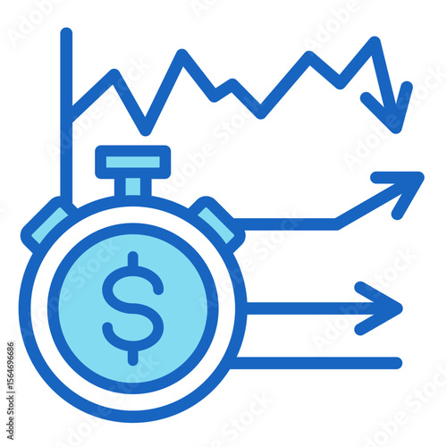 Short Selling  Icon Element For Design