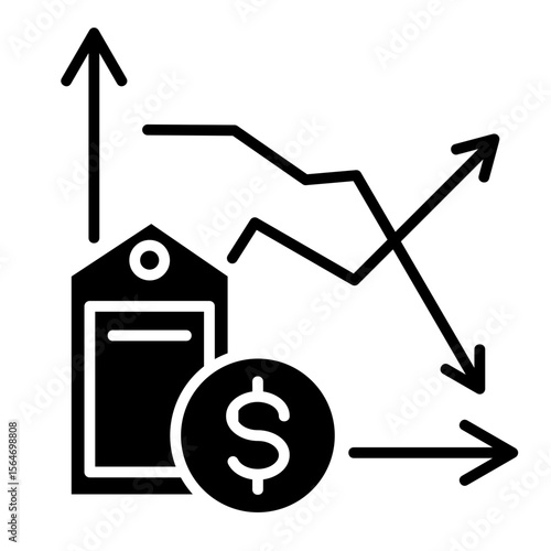 Price Volatility  Icon Element For Design