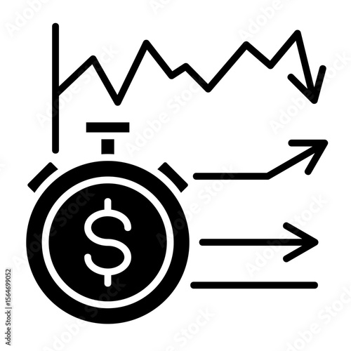 Short Selling  Icon Element For Design