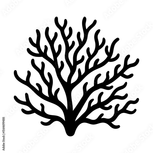 Coral reef sea ocean marine life underwater aquatic silhouette
