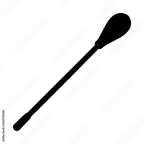 Applicator swab cotton bud medical tool cleaning stick hygiene silhouette