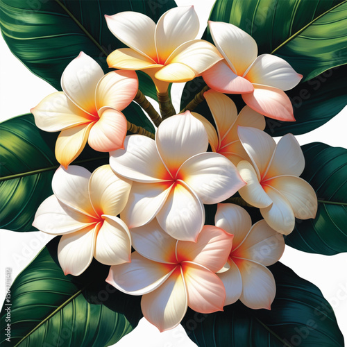 frangipani plumeria flowers