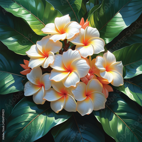 frangipani plumeria flower