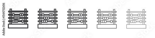 abacus icon simple illustration collection symbol