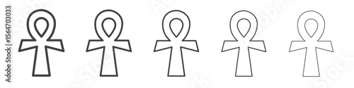 ankh icon simple illustration collection symbol