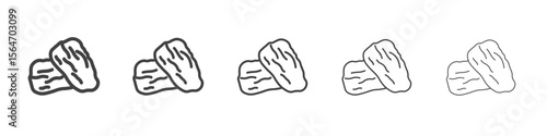 Arab date fruit icon simple illustration collection symbol