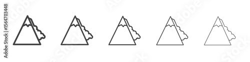 avalanche icon simple illustration collection symbol
