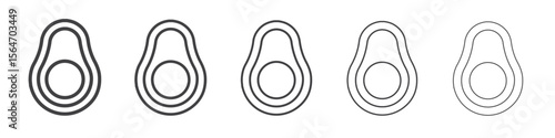 avocado icon simple illustration collection symbol