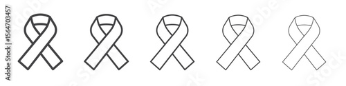 Awareness ribbon icon simple illustration collection symbol