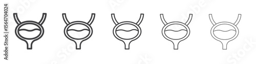 Bladder flush icon simple illustration collection symbol