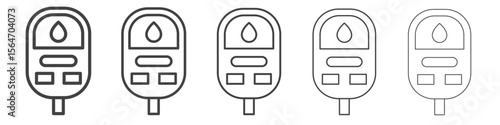 blood glucose icon simple illustration collection symbol