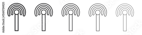 Broadcast Icon simple illustration collection symbol