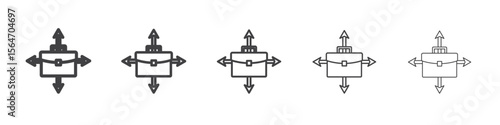 Business expansion icon simple illustration collection symbol