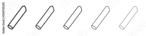 chalk icon simple illustration collection symbol