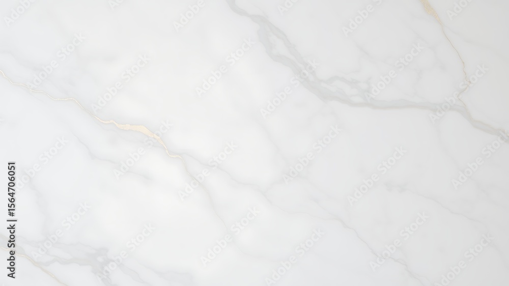 Obraz premium Luxurious white marble texture with natural veins and subtle gold accents for sophisticated design