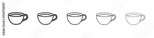 coffee cup icon simple illustration collection symbol