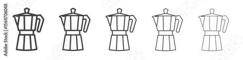 coffee pot icon simple illustration collection symbol