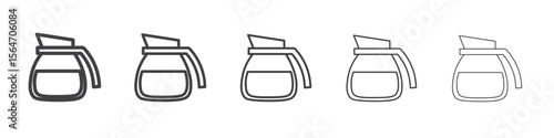 coffee pot icon simple illustration collection symbol