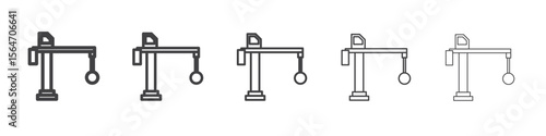 crane icon simple illustration collection symbol