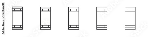 cricket pitch icon simple illustration collection symbol