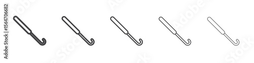 crochet needle icon simple illustration collection symbol