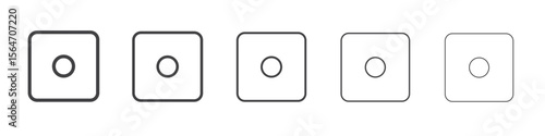 dice icon simple illustration collection symbol