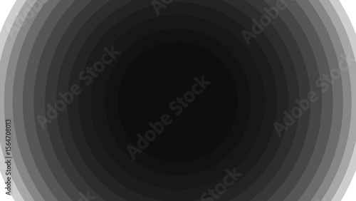 Abstract black background with circles, dynamic moving wallpaper. voluminous and fascinating background.