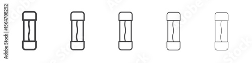 Electric fuse icon simple illustration collection symbol