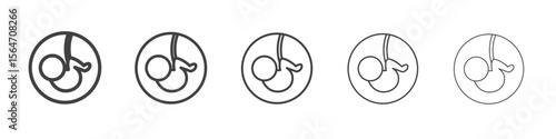 embryo icon simple illustration collection symbol