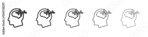 Epilepsy icon simple illustration collection symbol