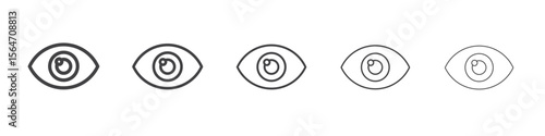 Eye icon simple illustration collection symbol