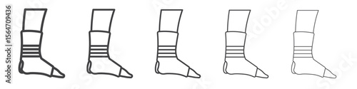 foot splint icon simple illustration collection symbol