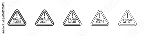 Fraud Alert icon simple illustration collection symbol