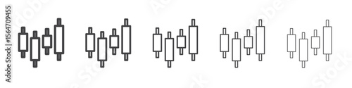 forex stock icon simple illustration collection symbol
