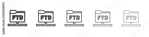 ftd icon simple illustration collection symbol