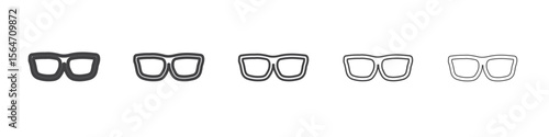 Glasses icon simple illustration collection symbol
