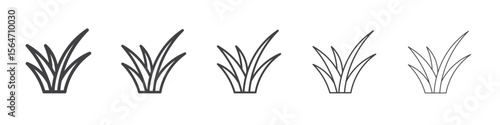 Grass icon simple illustration collection symbol