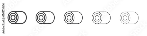 Hay bale icon simple illustration collection symbol