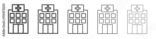 hospital icon simple illustration collection symbol