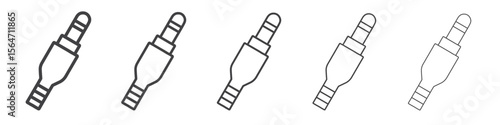 Jack cable icon simple illustration collection symbol