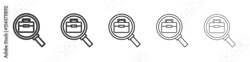 job searching icon simple illustration collection symbol
