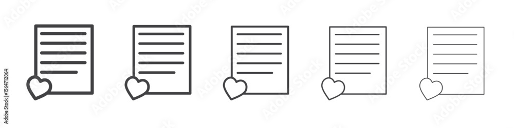 love letter icon simple illustration collection symbol love letter icon simple illustration collection symbol